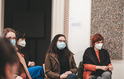 Utrinki s pogovora o mladi dramatiki  <em>Foto: Maša Pirc</em>