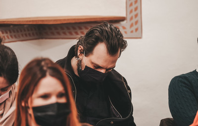 Utrinki s pogovora o mladi dramatiki  <em>Foto: Maša Pirc</em>